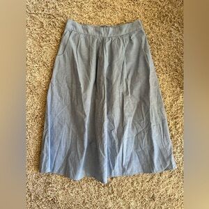 Boden Gray Midi Skirt